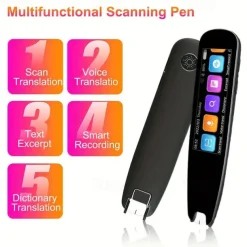 Translation Scanner Pen Mobile Scanner Translator Reading Pen Language Translation Device OCR Digital for Language Learners