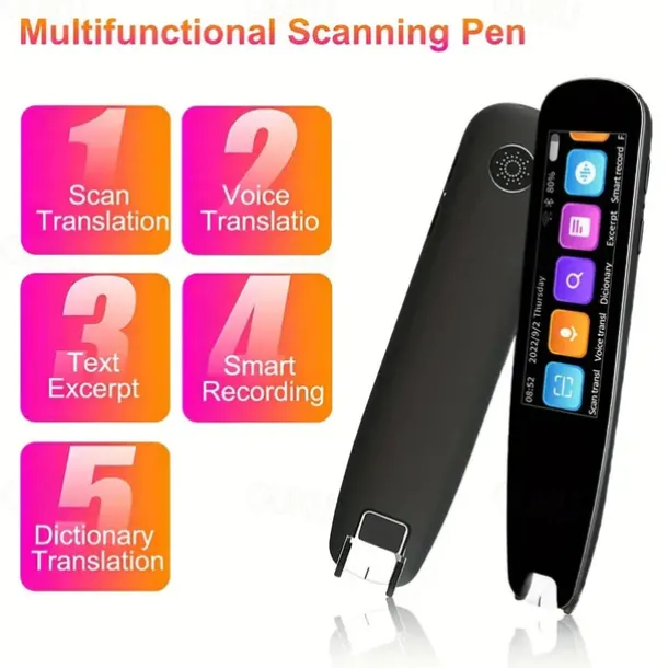 Translation Scanner Pen Mobile Scanner Translator Reading Pen Language Translation Device OCR Digital for Language Learners