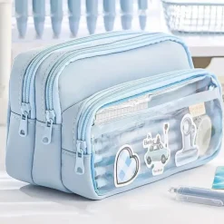 Transparent Pen Bag Large Capacity Simple High Appearance Level Pencil Case Creative Multi-functional Middle School Student Pen Bag