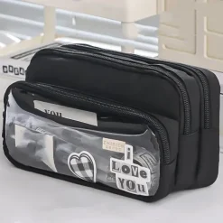 Transparent Pen Bag Large Capacity Simple High Appearance Level Pencil Case Creative Multi-functional Middle School Student Pen Bag