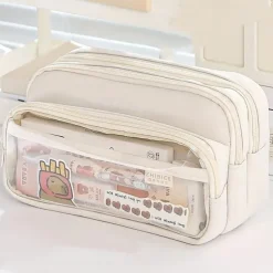 Transparent Pen Bag Large Capacity Simple High Appearance Level Pencil Case Creative Multi-functional Middle School Student Pen Bag