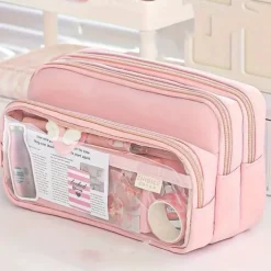 Transparent Pen Bag Large Capacity Simple High Appearance Level Pencil Case Creative Multi-functional Middle School Student Pen Bag