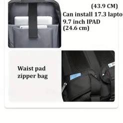 Travel Backpack For Men Waterproof 17 Inch Business Laptop Backpack With Separate Shoe Bag Hidden USB Charging Port 50L Outdoors Trekking Backpack For Woman Hiking Camping Backpack