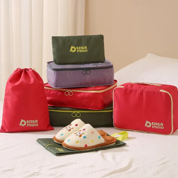 Travel Compression Packing Cubes Set, 7-Piece Luggage Organizer Bags for Suitcase, Thick Twill Waterproof Storage Bags for Travel, Portable & Versatile