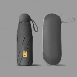 Travel Parasol Umbrella - Automatic Open Close, Lightweight & Portable, Strong Waterproof Folding Parasol with UV Protection for Sun & Rain - Men and Women