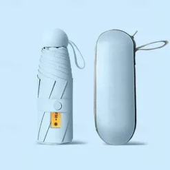 Travel Parasol Umbrella - Automatic Open Close, Lightweight & Portable, Strong Waterproof Folding Parasol with UV Protection for Sun & Rain - Men and Women