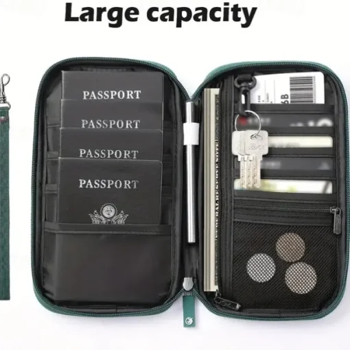 Travel Passport Wallet Family Passport Holder Trip Document Organizer Travel Accessories Document Bag Card Holder