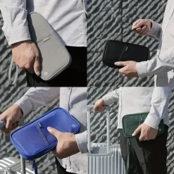 Travel Passport Wallet Family Passport Holder Trip Document Organizer Travel Accessories Document Bag Card Holder