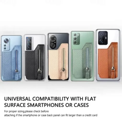 Travel Wallet Card Bag Credit Card Holder For Cell Phone Multifunctional Adhesive Phone Wallet Card Holder Cell Phone Card Case