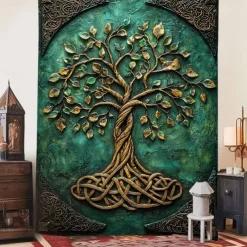 Tree of Life Hanging Tapestry Wall Art Large Tapestry Mural Decor Photograph Backdrop Blanket Curtain Home Bedroom Living Room Decoration