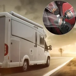 Triple-Head 12V/24V USB Car Fan - Powerful Cooling and Air Circulation for Vehicle Comfort on Long Drives