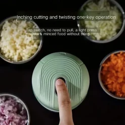 Tritatutto elettrico per aglio e verdure tritatutto frantoio per noci carne frutta cipolla ricaricabile multifunzione