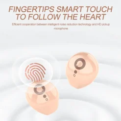 True Wireless Bluetooth Earphone Mini Invisible Headphones Bluetooth 5.3 HIFI Stereo Noise Reduction Sleep In Ear Earphones Smart Touch Sports Gaming Earphones for Smartphone