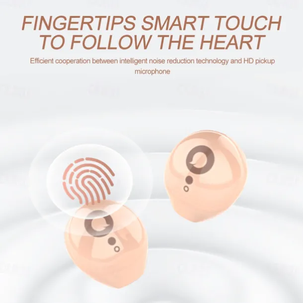 True Wireless Bluetooth Earphone Mini Invisible Headphones Bluetooth 5.3 HIFI Stereo Noise Reduction Sleep In Ear Earphones Smart Touch Sports Gaming Earphones for Smartphone