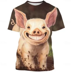 T-shirt Animal 3D Graphic For Couple's Men's Women's Adults' Halloween Carnival Masquerade 3D Print Street Casual Daily