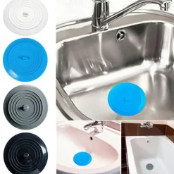 Tub Stopper Large Silicone Drain Plug Hair Stopper Flat Suction Cover for Kitchen Bathroom Accessories and Laundry