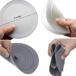 Tub Stopper Large Silicone Drain Plug Hair Stopper Flat Suction Cover for Kitchen Bathroom Accessories and Laundry