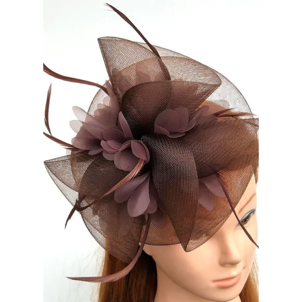 Tulle / Feather / Net Fascinators Kentucky Derby Hat/ Headwear with Floral 1PC Wedding / Special Occasion / Horse Race Headpiece