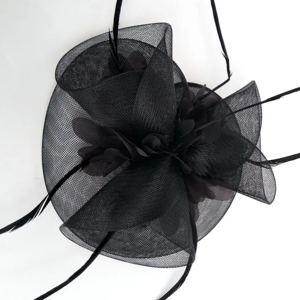 Tulle / Feather / Net Fascinators Kentucky Derby Hat/ Headwear with Floral 1PC Wedding / Special Occasion / Horse Race Headpiece