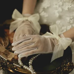 Tulle Wrist Length Glove Stylish / Artistic Style With Solid Wedding / Party Glove