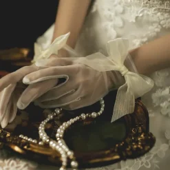 Tulle Wrist Length Glove Stylish / Artistic Style With Solid Wedding / Party Glove