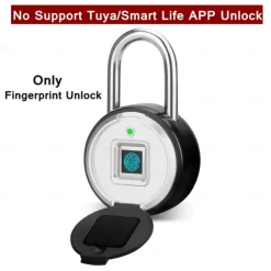 Tuya Smart Fingerprint Padlock Electronic Door Lock Bluetooth Smart Life App Remote Unlock Waterproof Security Protection