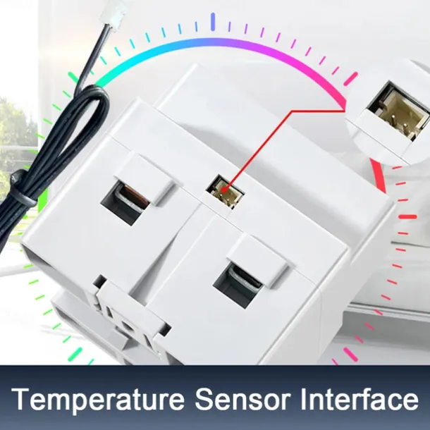 Tuya WiFi 8in1 Power Meter Color Screen 2P Multi-function AC Energy Meter Mobilephone Remotely APP Control 170-270V/63A