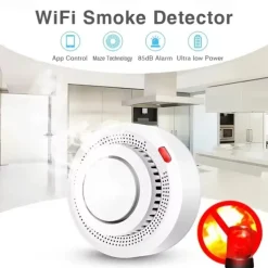Tuya ZigBee Smart Smoke Detector Security Protection Smoke Alarm Fire Protection For Home Security System Via Smart Life Ap