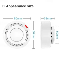 Tuya ZigBee Smart Smoke Detector Security Protection Smoke Alarm Fire Protection For Home Security System Via Smart Life Ap