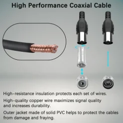 TV Antenna Digital HDTV Amplified 3600 Mile Range Indoor Outdoor W/Magnetic Base