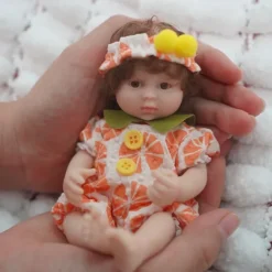 Twin Miniature Lifelike Reborn Baby Dolls Handcrafted Silicone Surprise Accessories Included for Children Ages 3-6 Years - Realistic Newborn Baby Doll Set