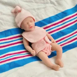 Twin Miniature Lifelike Reborn Baby Dolls Handcrafted Silicone Surprise Accessories Included for Children Ages 3-6 Years - Realistic Newborn Baby Doll Set