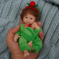 Twin Miniature Lifelike Reborn Baby Dolls Handcrafted Silicone Surprise Accessories Included for Children Ages 3-6 Years - Realistic Newborn Baby Doll Set