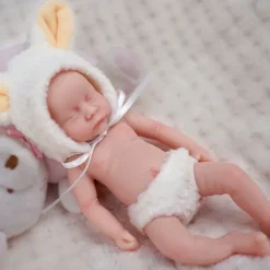 Twin Miniature Lifelike Reborn Baby Dolls Handcrafted Silicone Surprise Accessories Included for Children Ages 3-6 Years - Realistic Newborn Baby Doll Set