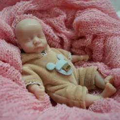 Twin Miniature Lifelike Reborn Baby Dolls Handcrafted Silicone Surprise Accessories Included for Children Ages 3-6 Years - Realistic Newborn Baby Doll Set