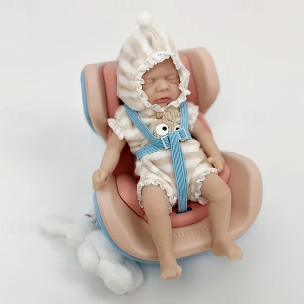 Twin Miniature Lifelike Reborn Baby Dolls Handcrafted Silicone Surprise Accessories Included for Children Ages 3-6 Years - Realistic Newborn Baby Doll Set