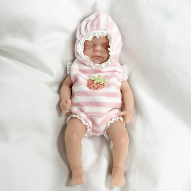 Twin Miniature Lifelike Reborn Baby Dolls Handcrafted Silicone Surprise Accessories Included for Children Ages 3-6 Years - Realistic Newborn Baby Doll Set