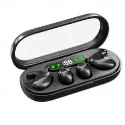 Two-in-one sleep wireless Bluetooth headphones thin mini noise reduction digital display long-lasting battery life