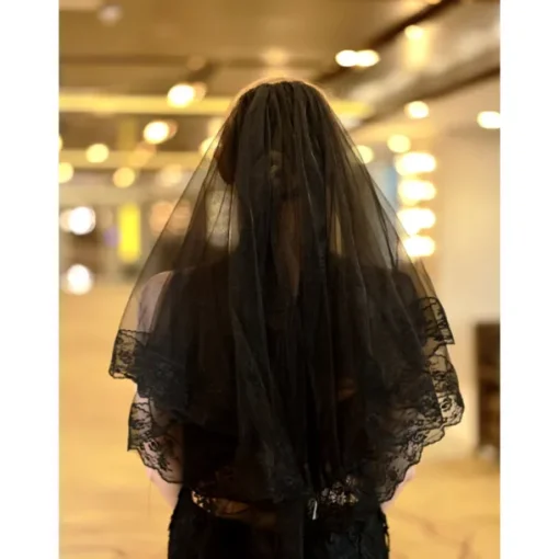 Two-tier Antique / Lace Applique Edge Wedding Veil Elbow Veils with Embroidery / Splicing 21.65 in (55cm) POLY / 100% Polyester