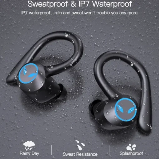 TWS Wireless Earphones Bluetooth-compatible 5.1 Headphones IPX7 Waterproof Earbuds LED Display HD Stereo Mic for Xiaomi iPhone