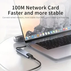 Type-c8 All-in-one Dock With Network Card Usb3.0 HUB Laptop Dock Hub