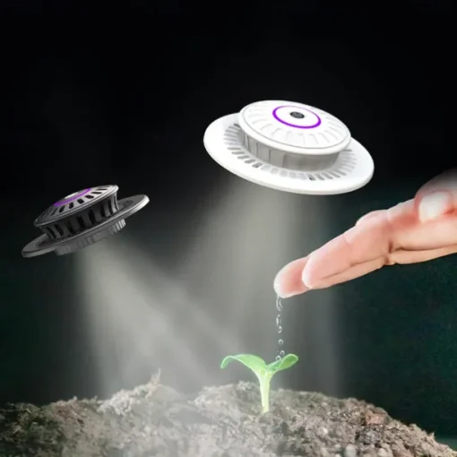 UFO Micro Landscape Fill Light LED Plant Light Moss Ecological Bottle Light LED Plant Growth Light Creative Tree of Life Light USB Power Supply 1PC