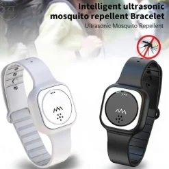 Ultrasonic Anti-Mosquito Bracelet – Wearable Slim Bracelet for Children, Adults, Pregnant Women, Outdoor Use