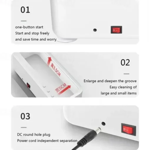 Ultrasonic Cleaning Machine Multi-functional Vibration Cleaning Machine Jewelry Glasses Watch Denture Cleaning Machine