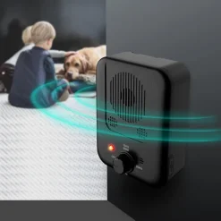 Ultrasonic Dog Bark Deterrent Anti Barking Device Adjustable Sensitivity and Frequency Levels Sonic Bark Contral Device 33 Ft Range Rechargeable Dog Bark Control