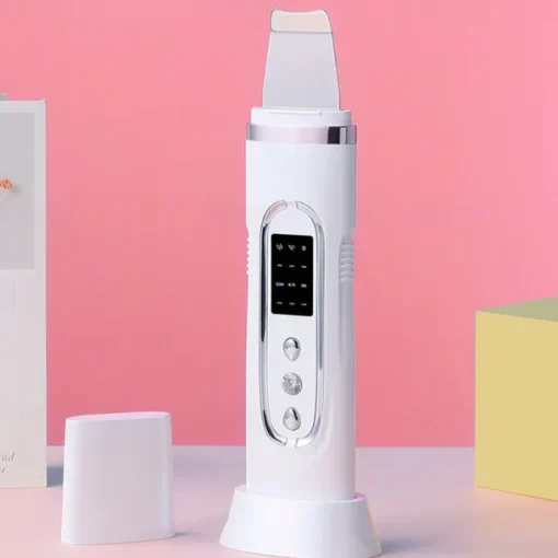 Ultrasonic Skin Scrubber Electric Facial Cleansing Pore Deep Cleaner Acne Blackhead Remover Peeling Shovel Device Beauty Machine