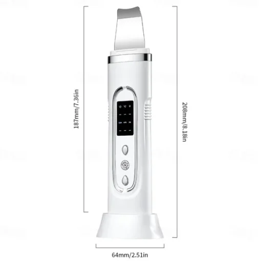 Ultrasonic Skin Scrubber Electric Facial Cleansing Pore Deep Cleaner Acne Blackhead Remover Peeling Shovel Device Beauty Machine