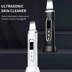 Ultrasonic Skin Scrubber Electric Facial Cleansing Pore Deep Cleaner Acne Blackhead Remover Peeling Shovel Device Beauty Machine
