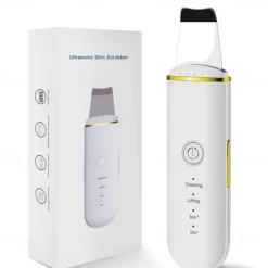 Ultrasonic Skin Scrubber Deep Face Cleaning Machine Peeling Shovel Facial Pore Cleaner Face Skin Scrubber Lift Machine