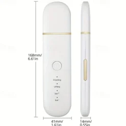 Ultrasonic Skin Scrubber Vibration Face Spatula Blackhead Remover Facial Scrubber Shovel Clean Cavitation Peeling Facial Lifting